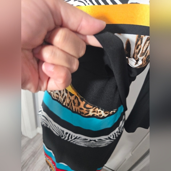 Joseph Ribkoff Colorful Patterned Mini Dress - Picture 3 of 10